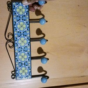 Blue Pottery wall hooks
